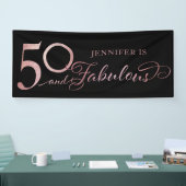 50 und Fabulous Geburtstag Banner (Messe)