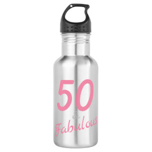 50 und Fabulous Geburtstag Edelstahlflasche