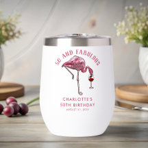 50 und Fabulous Geburtstag Flamingo Novelty Swag