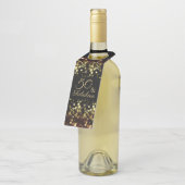 50 und Fabulous Geburtstag Gold Bokeh Flaschenanhänger (Angewinkelt)