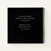 50 und Fabulous Geburtstag Notizblock (Rückseite)