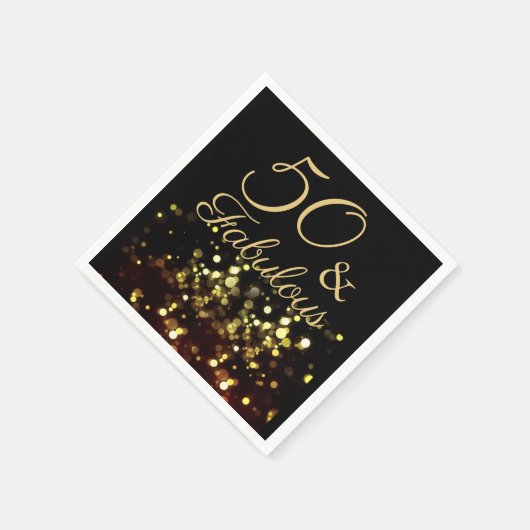 50 und Fabulous Geburtstag Serviette (Ecke)