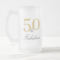 50 und fabulous Geburtstags-Tasse