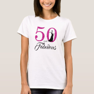 50 und fabulous Geburtstagsgeschenk T-Shirt