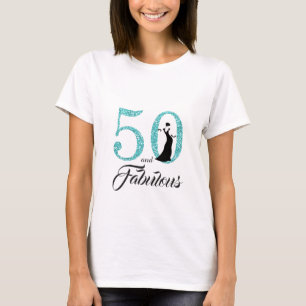 50 und fabulous Geburtstagsgeschenk T-Shirt