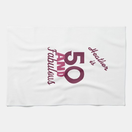 50 und Fabulous Geschirrtuch (Horizontal)