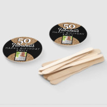 50 und fabulous Gold Glitzer 2 Foto 50. Geburtstag