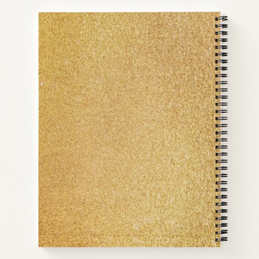 50 und Fabulous Gold Personalisiert Birthday Gast Notizblock (Rückseite)