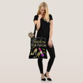 50 UND FABULOUS GOLD SHOE LOVER PERSONALISIERTE TA TASCHE (Am Model)