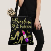 50 UND FABULOUS GOLD SHOE LOVER PERSONALISIERTE TA TASCHE (Von Nahem)