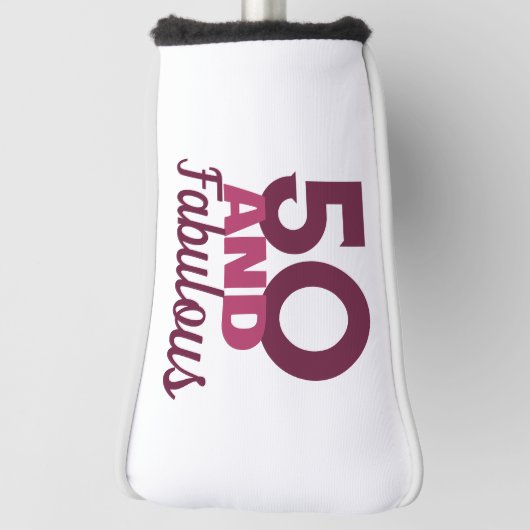 50 und Fabulous Golf Headcover (Rotieren 90)