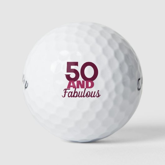 50 und Fabulous Golfball (Vorderseite)