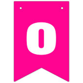 50 und Fabulous Hot Pink und Schwarz Wimpelkette (Dritte Fahne)