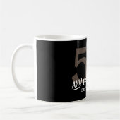 50 und Fabulous mit Name Geburtstag Tasse (Links)
