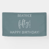 50 und Fabulous Modern Script Banner (Horizontal)