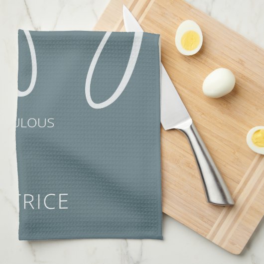 50 und Fabulous Modern Script Geschirrtuch (Viertel Falte)