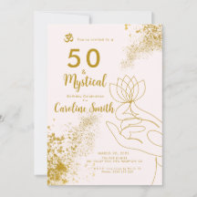 50 und Fabulous Mystical 50. Geburtstag