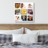 50 und Fabulous Name 8 Foto Collage Keepake Leinwanddruck (Insitu (Schlafzimmer))