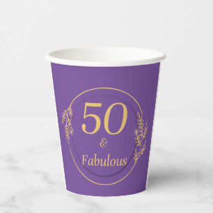 50 und Fabulous Pappbecher