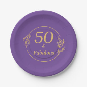 50 und Fabulous Pappteller