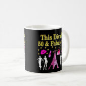 50 UND FABULOUS PARIS DESIGN KAFFEETASSE (VorderseiteRechts)