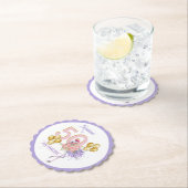 50 und Fabulous Pink Flamingo Papier Untersetzer (Vor Ort)