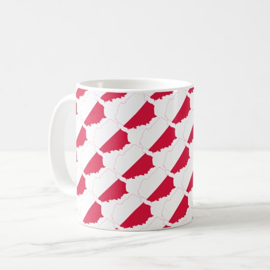 50 und Fabulous POLEN FLAG Kaffeetasse (Vorderseite Links)