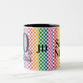 50 und Fabulous Rainbow Checkered Nurse Tasse (Mittel)