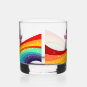 50 und Fabulous Rainbow Custom 50. Geburtstag Whiskyglas (Links)