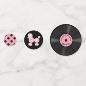 50 und Fabulous Retro Personalisiert Confetti Konfetti (Rückseiten)