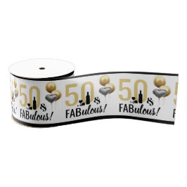 50 und Fabulous Ribbon Ripsband