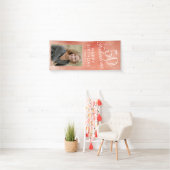50 und Fabulous Rose Gold Metallic Foto Banner (Insitu)