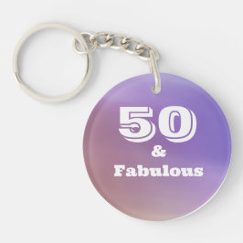 50 und Fabulous Schlüsselkette Schlüsselanhänger