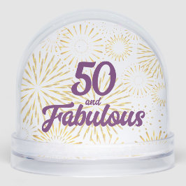 50 und Fabulous Schneekugeln