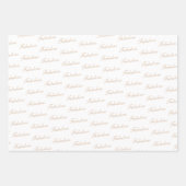50 und Fabulous Script Moderne Frau 50. Geburtstag Geschenkpapier Set (Vorderseite 2)