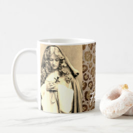 50 und Fabulous Sepia Foto Cheetah Print Kaffeetasse