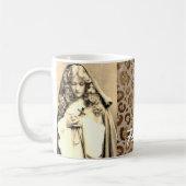 50 und Fabulous Sepia Foto Cheetah Print Kaffeetasse (Links)