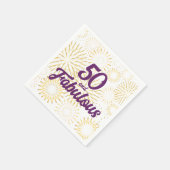 50 und Fabulous Serviette (Ecke)