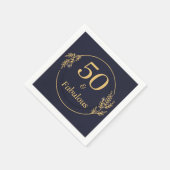 50 und Fabulous Serviette (Ecke)
