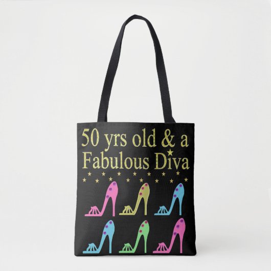 50 UND FABULOUS SHOE LOVER DESIGN TASCHE (Vorderseite)