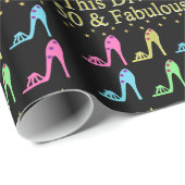 50 UND FABULOUS SHOE QUEEN GESCHENKPAPIER (Rolleneckpunkt)