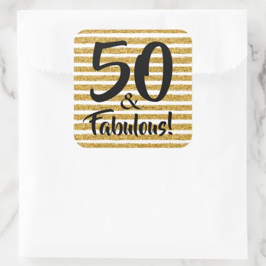 50 und Fabulous Sticker (Tasche)