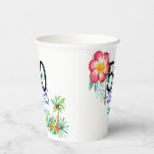 50 und fabulous Tropical 50. Geburtstag Name Pappbecher (Rechts)