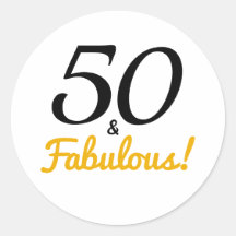 50 und Fabulous | Typografie 50. Geburtstag