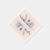 50 und Fabulous Violet Pastel Five Petal Wild Rose Serviette (Ecke)