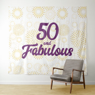 50 und Fabulous Wandteppich