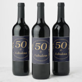 50 und Fabulous Weinetikett (Flaschen)