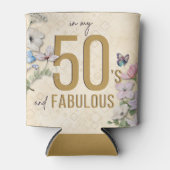50 und Fabulous Wildblume Dosenkühler (Vorderseite)