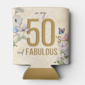 50 und Fabulous Wildblume Dosenkühler (Rückseite)