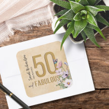 50 und Fabulous Wildblume